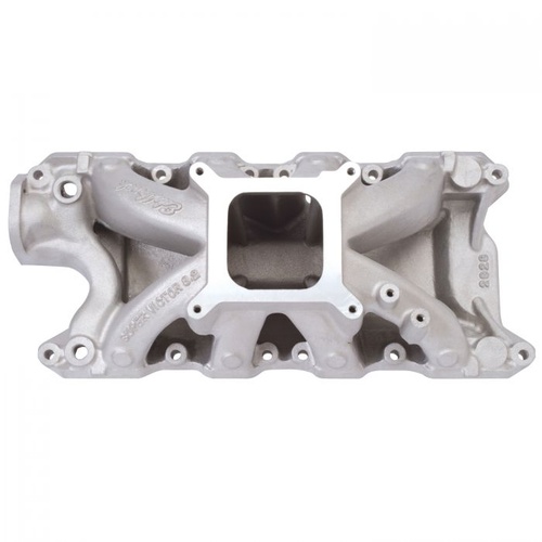 Edelbrock Intake Manifold, Super Victor, Single Plane, Aluminium, Natural, Square Bore, For Ford, 289/302, Each