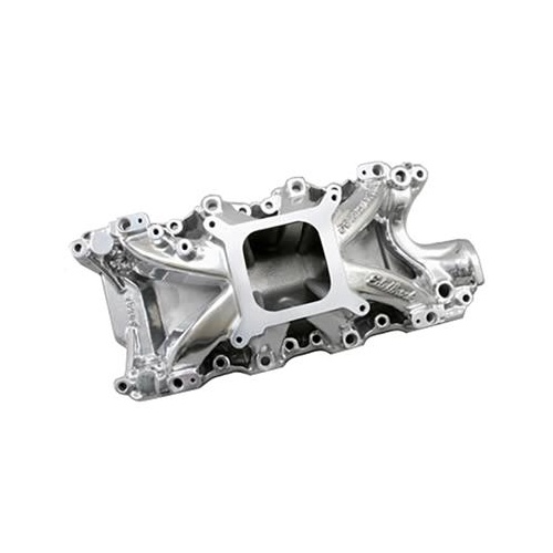 Edelbrock Intake Manifold, Super Victor EFI, Aluminium, Polished, Multi-Port, Fits 8.2 in. Deck Height Only, For Ford, 5.0L