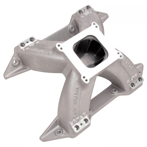 Edelbrock Intake Manifold, Victor, Aluminium, Multi-Port, Mopar, 413, 426, 440, Each