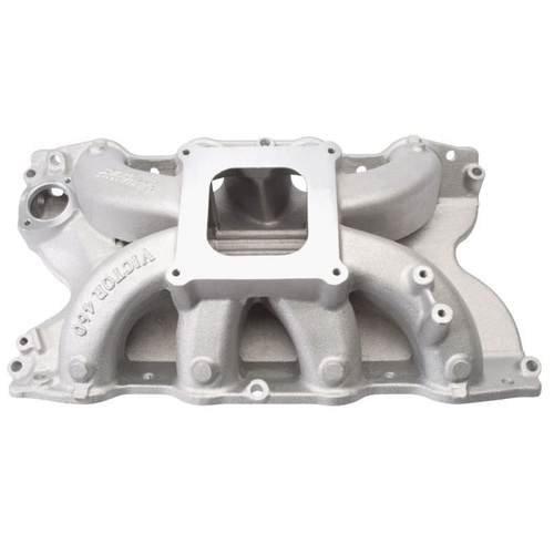 Edelbrock Intake Manifold, Victor, Single Plane, Aluminium, Natural, Square Bore, For Ford, 429/460, Each