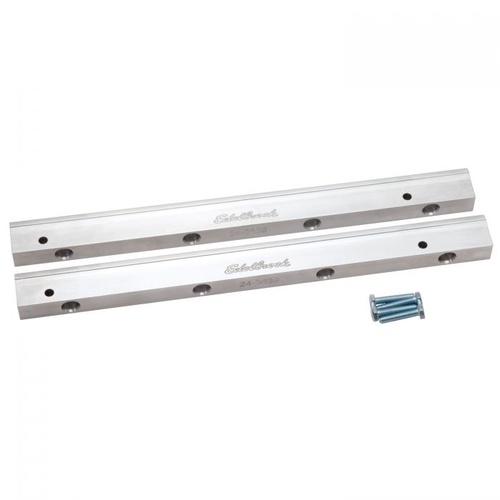 Edelbrock Fuel Rails, High-Volume, Aluminium, Clear Anodized, For Ford, 4.6L, SOHC, Pair