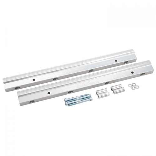 Edelbrock Fuel Rails, Super Victor, LS7, Aluminium, Clear Anodized, For Chevrolet, 7.0L, Pair