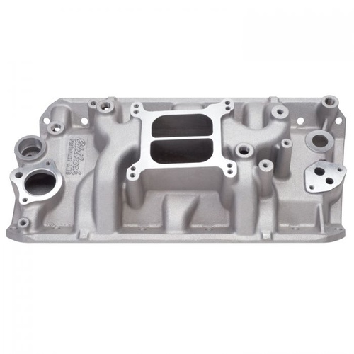 Edelbrock Intake Manifold, Performer, Dual Plane, Aluminium, Natural, Square Bore, AMC, For Jeep, 304, 360, 390, 401, Each