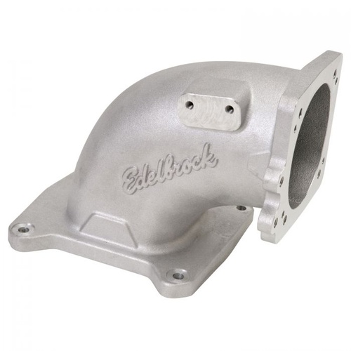 Edelbrock Intake Elbow For Use w/ EFI Systems, 100 Degree, 120mm Throttle Body To 4500 Dominator Flange, Each