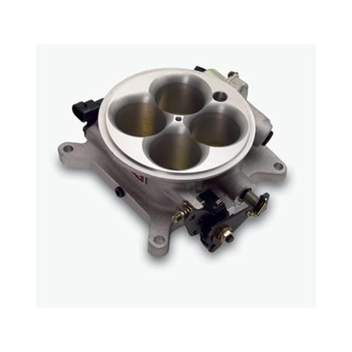 Edelbrock Throttle Body, Cast Aluminium, Natural, 1, 000 cfm, 4-Barrel, Square-Bore Flange, MPI, GM Style TPS, MPI, Each