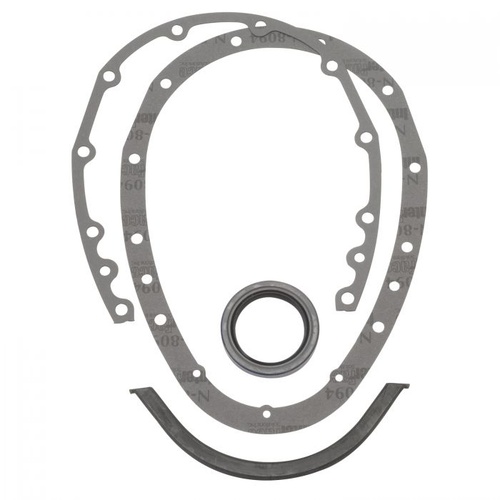 Edelbrock Gaskets, Timing Cover, Composite, 2-Piece, For Chevrolet, Small Block/90 Degree V6, Kit