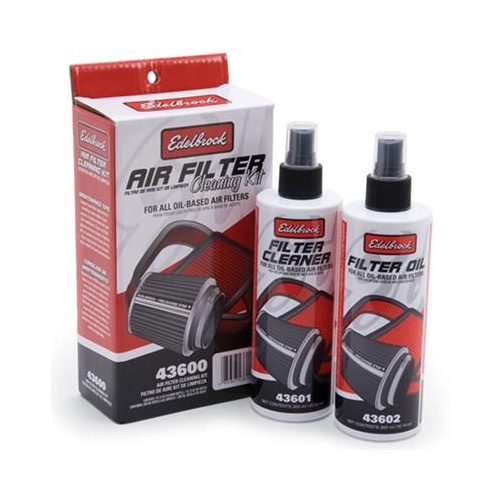 Edelbrock Air Filter Cleaner/Oil, Recharger, Clear, 10 oz. Cleaner, 10 oz. Oil, Kit