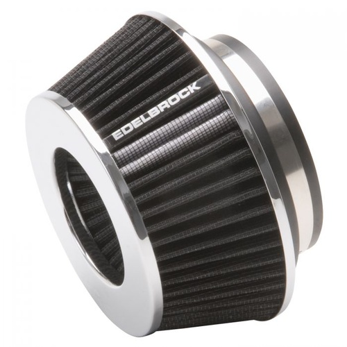 Edelbrock Air Filter Element, Pro-Flow, Conical, Cotton Gauze, Black, 3.7 in. Length, Each