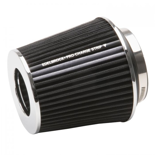 Edelbrock Air Filter Element, Pro-Flow, Conical, Cotton Gauze, Black, 6.7 in. Length, Each