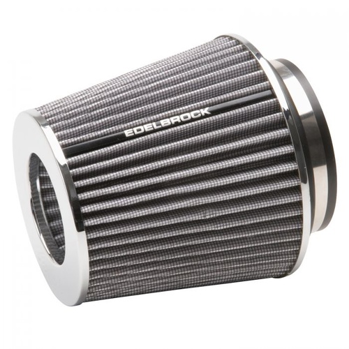 Edelbrock Air Filter Element, Pro-Flow, Conical, Cotton Gauze, White, 6.7 in. Length, Each