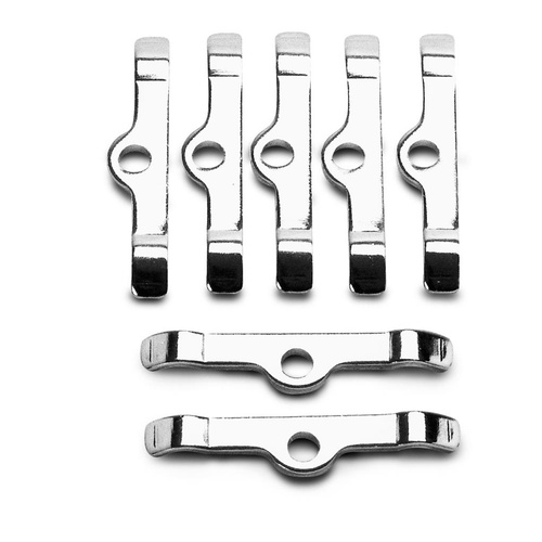 Edelbrock Valve Cover Hold-Down Tabs, Steel, Black, For Chevrolet, Big Block, Set of 7