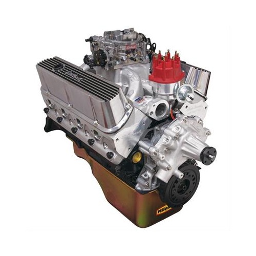 Edelbrock Crate Engine, Performer RPM, 9.9:1, 438 hp, 413 ft.-lbs. Torque, As-Cast, Front Sump Oil Pan, For Ford, 347, Each