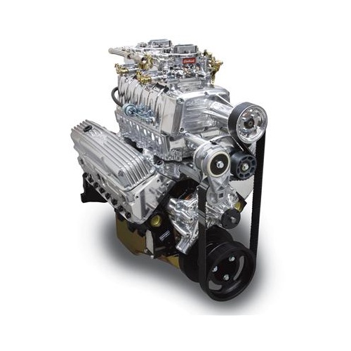 Edelbrock Crate Engine, For Chevrolet 5.7L, Supercharged, 9.5:1, Carbureted, Polished, 518 HP, 507 ft-lbs Torque, Each