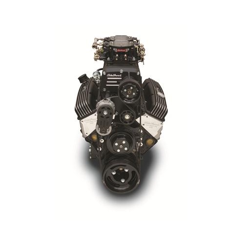 Edelbrock Crate Engine, For Chevrolet 5.7L, Supercharged, 9.5:1, Carbureted, Black, 518 HP, 507 ft-lbs Torque, Each