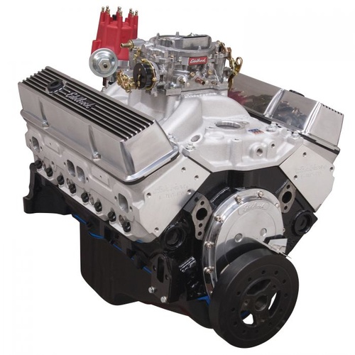 Edelbrock Crate Engine, Performer Hi-Torque, 9.0:1, 363 hp, 405 ft-lbs. Torque, Satin, For Chevrolet Small Block, Each