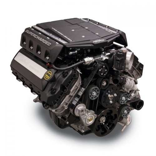 Edelbrock Crate Engine, For Ford 5.0L Coyote, 785 HP, E-Force DP3C R2650 Supercharged, 8-Rib Belt, with Accessories and Electronics, Assembled, For Fo