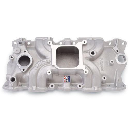 Edelbrock Intake Manifold Torker II Single Plane Aluminium Polished Square Bore For Chevrolet Small Block Each