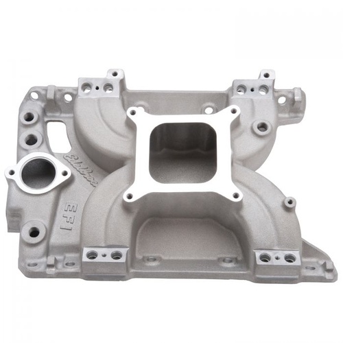 Edelbrock Intake Manifold, Torker II EFI, Aluminium, Natural, Multi-Port, Non-EGR, For Pontiac, V8, Each