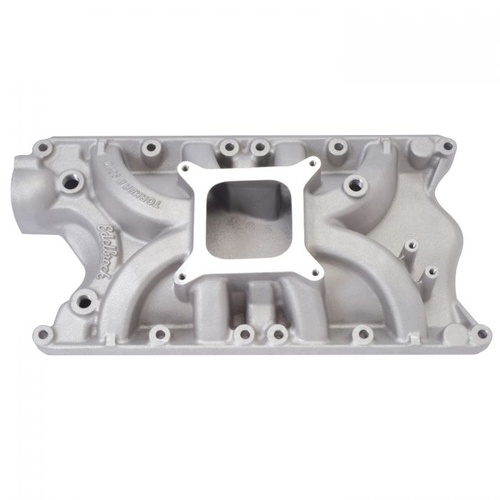 Edelbrock Intake Manifold, Torker II, Single Plane, Aluminium, Natural, Square Bore, Non-EGR, For Ford, 351W, Each