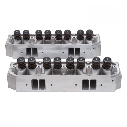 Edelbrock Cylinder Heads, E-Street, Aluminium, Assembled, 84cc Chamber, 210cc Intake Runner, Mopar, Big Block, Pair