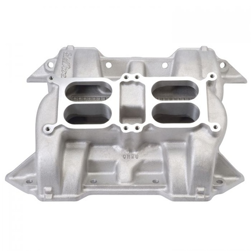 Edelbrock Intake Manifold, CH-28 Dual Quad, Aluminium, Natural, Dual Square Bore, Mopar, RB, 6.8L, 7.0L, 7.2L, Each