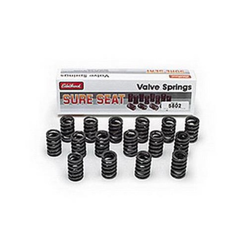 Edelbrock Valve Springs, Sure Seat, Single, 1.460 in. Outside Diameter, 1.130 in. Coil Bind Height, Set of 16