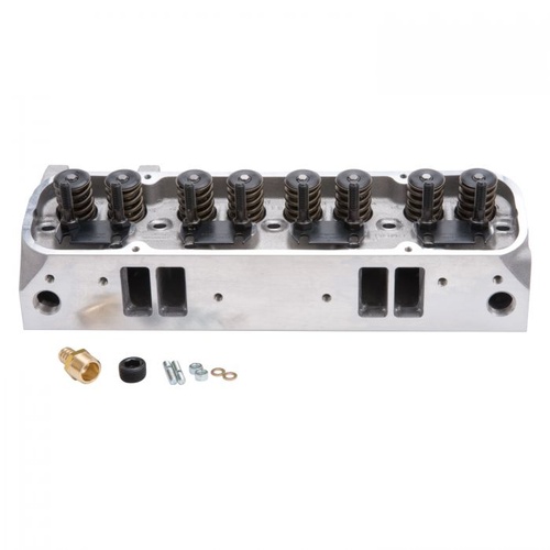 Edelbrock Cylinder Head, Performer RPM, Aluminium, Assembled, 72cc Chamber, 215cc Intake Runner, For Pontiac, 389-455, Each