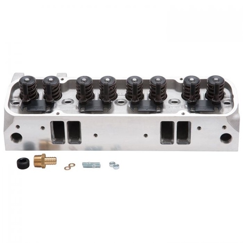 Edelbrock Cylinder Head, Performer RPM, Aluminium, Assembled, 72cc Chamber, 215cc Intake Runner, For Pontiac, 389-455, Each