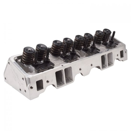 Edelbrock Cylinder Head, Performer RPM, Aluminium, Assembled, 64cc Chamber, 195cc Intake Runner, For Chevrolet 302, 327, 350, 400, Each