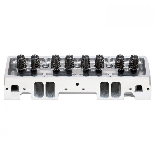 Edelbrock Cylinder Head, E-CNC, Aluminium, Satin, 68cc Chamber, 225cc intake, SB For Chevrolet, Complete, Each