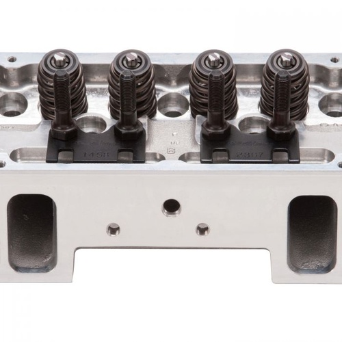Edelbrock Cylinder Head, Victor Jr, 23 Degree 220cc, SBC, 71cc, Hydraulic Roller Cam or Flat Tappet, Complete, Each