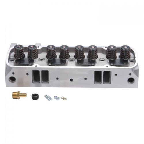 Edelbrock Cylinder Head, Performer RPM, CNC, Assembled, Aluminium, 87cc Chamber, 215cc Intake Runner, For Pontiac, 455, Each