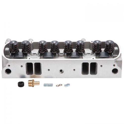 Edelbrock Cylinder Head, Performer, Aluminium, Assembled, 72cc Chamber, 204cc Intake Runner, D-Port, For Pontiac, Each