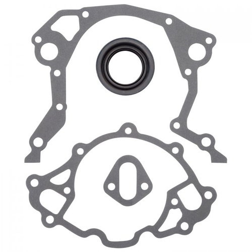 Edelbrock Gaskets, Timing Cover, Fiber, Includes Front Seal, For Ford, Small Block, Kit