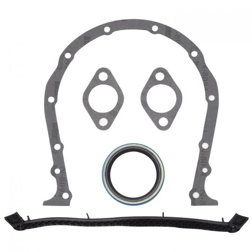 Edelbrock Gaskets, Timing Cover, Fiber, Includes Front Seal, For Chevrolet, Big Block, Kit