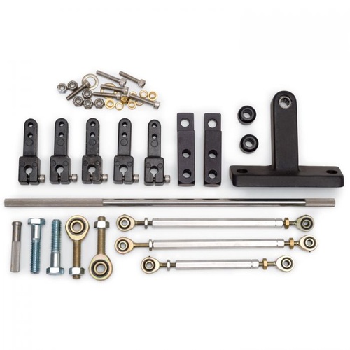 Edelbrock Throttle Linkage Kit, Progressive, Dual Quad, Side Mount, Universal, Kit