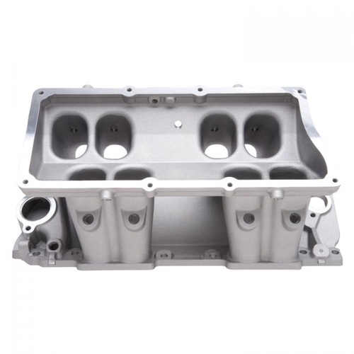 Edelbrock Intake Manifold Base, Victor Tunnel Ram, Aluminium, Natural, Multi-port, For Chevrolet, Big Block, Each