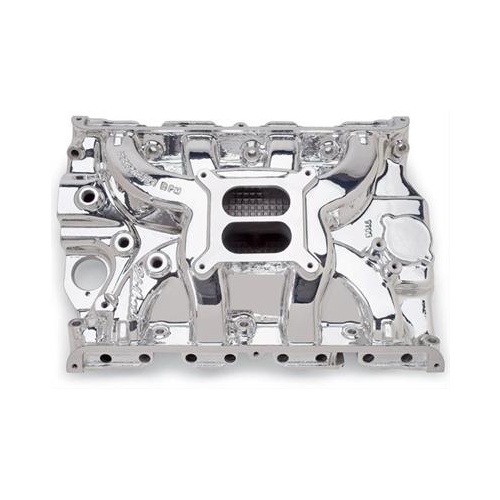 Edelbrock Intake Manifold, Performer RPM, Dual Plane, Aluminium, EnduraShine, Square Bore, For Ford, FE, Each