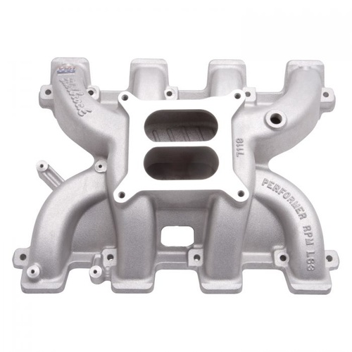 Edelbrock Intake Manifold, Performer RPM LS3, Dual Plane, Aluminium, 4-barrel Square Bore, For Chevrolet, 6.0L, 6.2L, Each