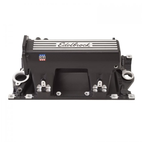 Edelbrock Manifold, EFI, Pro-Flo XT, Aluminium, Black Powdercoated, For Chevrolet, Small Block, Vortec, E-Tec Heads, Each