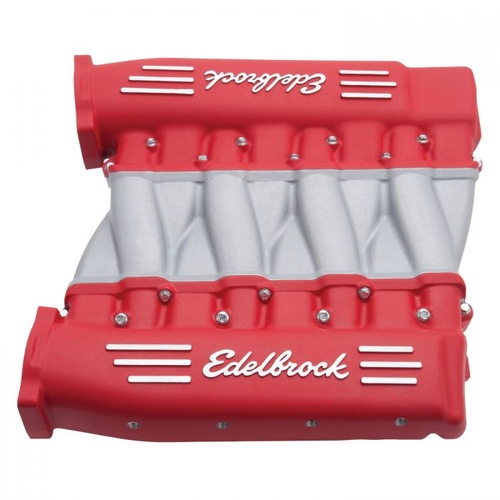 Edelbrock Intake Manifold, Cross-Ram, Aluminium, Fuel Injected, Rectangular Port Heads, Red, GM LS3, Each