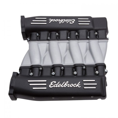 Edelbrock Intake Manifold, Cross-Ram, Aluminium, Fuel Injected, Rectangular Port Heads, Black, GM LS3, Each