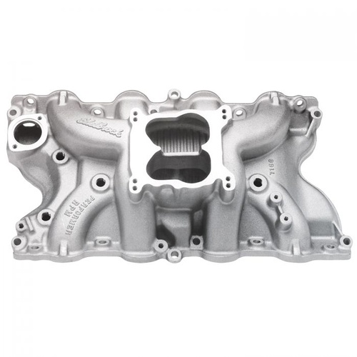 Edelbrock Intake Manifold, Performer RPM, Dual Plane, Aluminium, Natural, Square Bore, For Ford, 429/460, Each