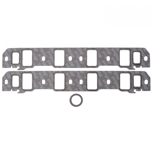 Edelbrock Gaskets, Manifold, Intake, Composite, 2.10 in. x 1.28 in. Port, .060 in. Thick, For Ford, Small Block, Set