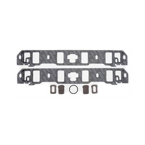 Edelbrock Gaskets, Manifold, Intake, Composite, 2.0 in. x 1.2 in. Port, .060 in. Thick, For Ford, 260/289/302/351, Set