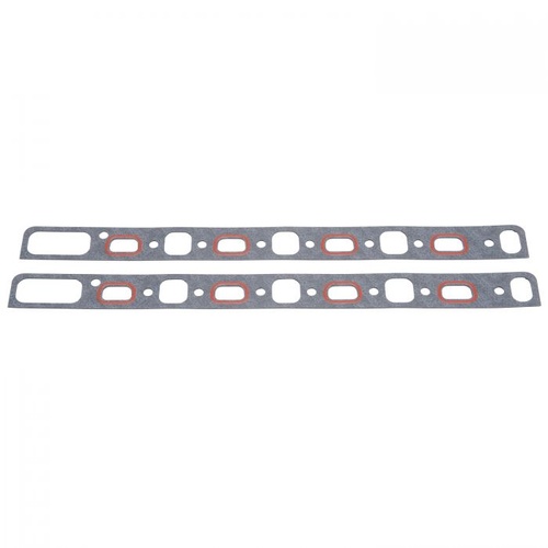 Edelbrock Gasket, Valley Cover, Big Victor 3 (BV3), 5.000 in. Bore Spacing, Composite/Fiber, Each