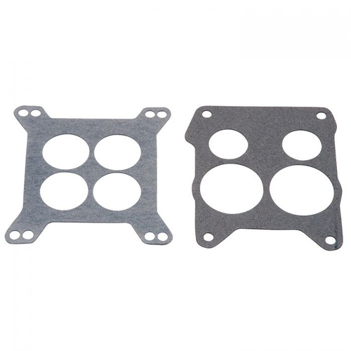 Edelbrock Carburetor Adapter Gasket, Square Bore and Spread Bore, Fiber, 0.032 in. Thick, Pair