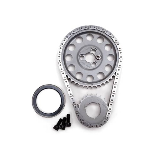 Edelbrock Timing Chain and Gears, Hex-A-Just, Double Roller, Billet Steel Sprockets, For Chevrolet, Big Block, Set