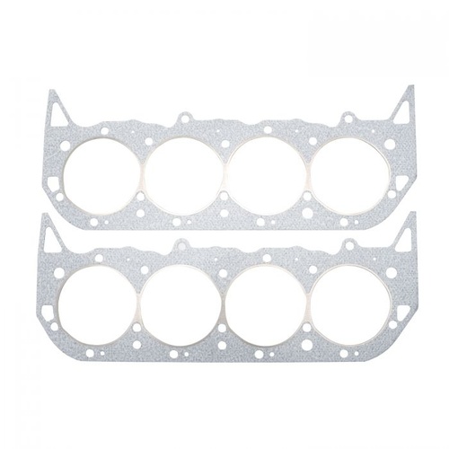 Edelbrock Head Gaskets, Steel Core, 4.520 in. Bore, .038 in. Compressed, For Chevrolet, 1991 and later, Gen V & VI, BBC, Pair