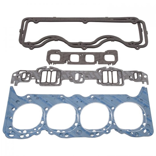 Edelbrock Head Gasket Set, Cylinder Head Gasket Set, Incl. Intake, Exhaust, Head, Waterneck, Distributor, Valve Cover